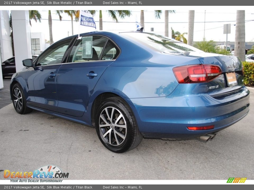 2017 Volkswagen Jetta SE Silk Blue Metallic / Titan Black Photo #7