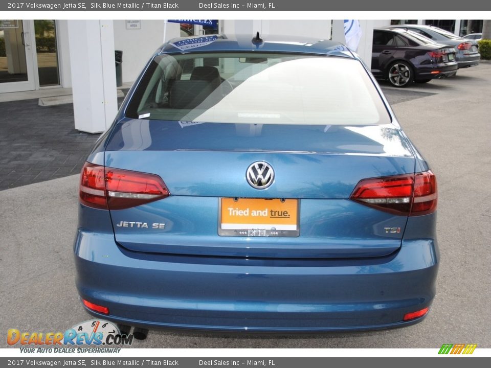 2017 Volkswagen Jetta SE Silk Blue Metallic / Titan Black Photo #8