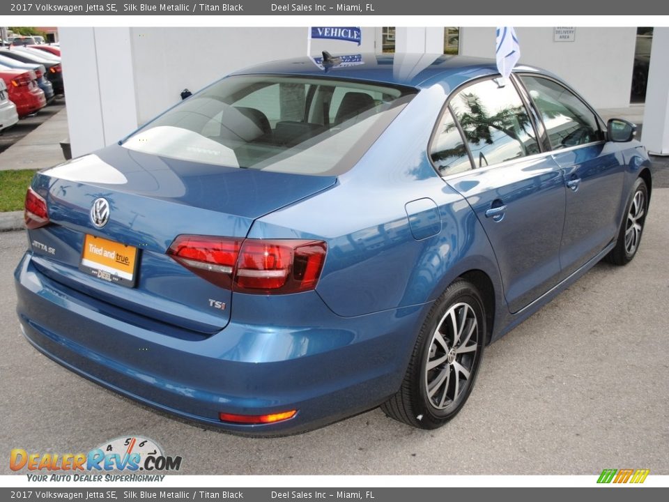 2017 Volkswagen Jetta SE Silk Blue Metallic / Titan Black Photo #9