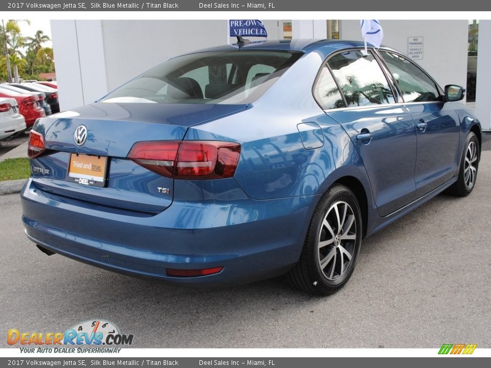 2017 Volkswagen Jetta SE Silk Blue Metallic / Titan Black Photo #10