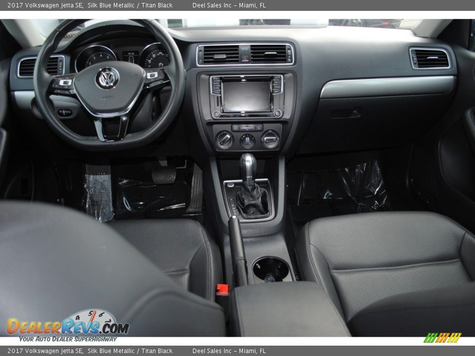 2017 Volkswagen Jetta SE Silk Blue Metallic / Titan Black Photo #13