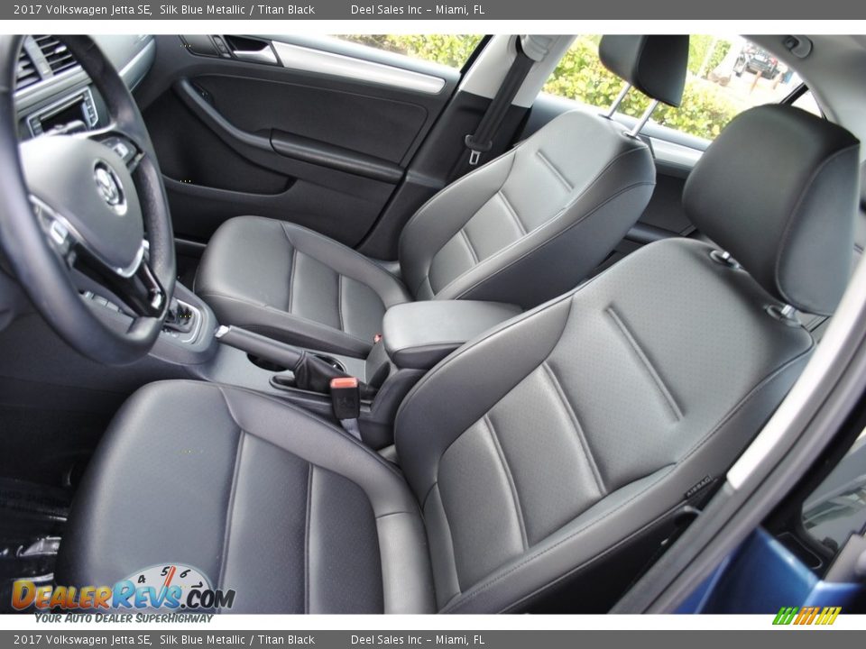 2017 Volkswagen Jetta SE Silk Blue Metallic / Titan Black Photo #15