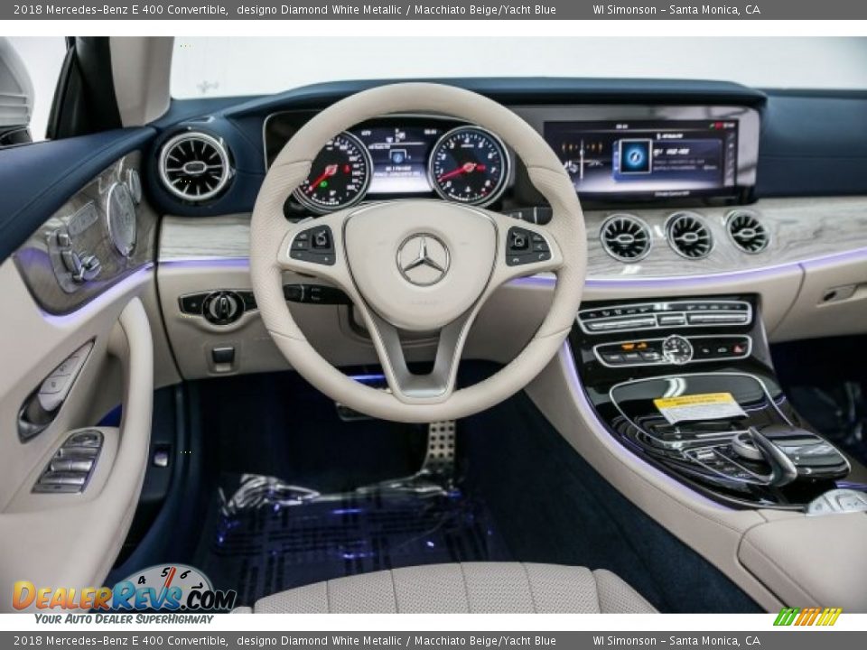 Dashboard of 2018 Mercedes-Benz E 400 Convertible Photo #4
