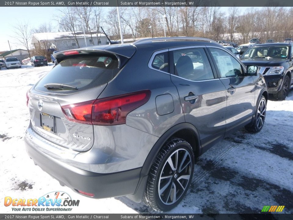 2017 Nissan Rogue Sport SL AWD Gun Metallic / Charcoal Photo #4