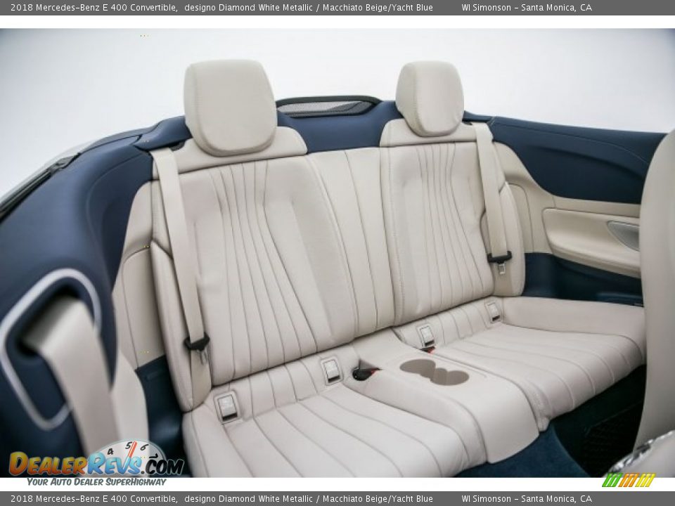 Rear Seat of 2018 Mercedes-Benz E 400 Convertible Photo #13