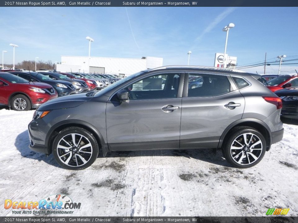 2017 Nissan Rogue Sport SL AWD Gun Metallic / Charcoal Photo #7