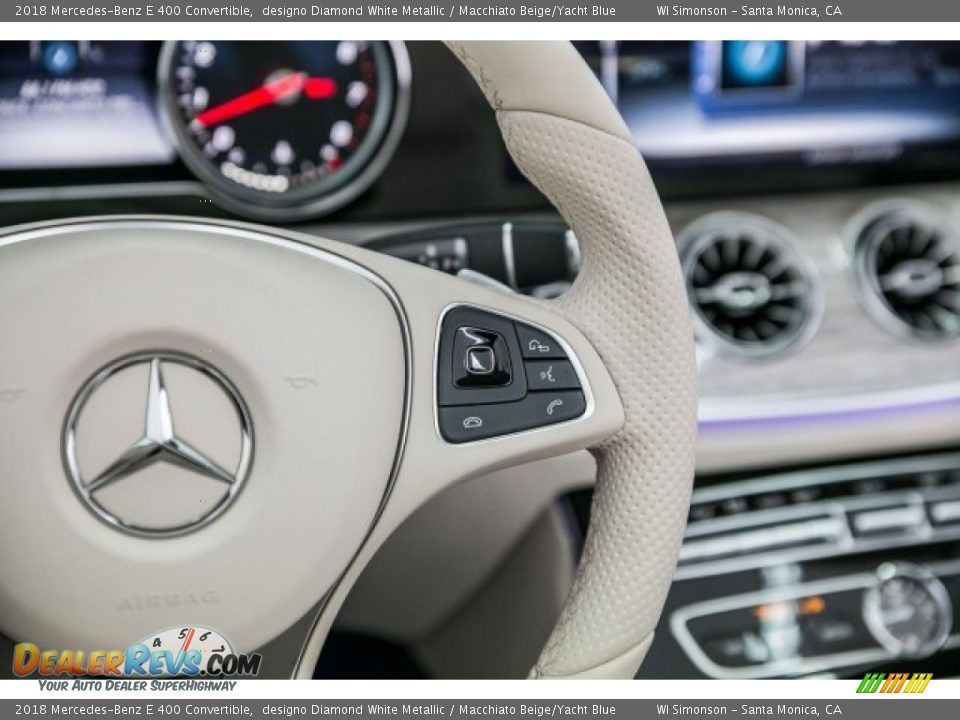 Controls of 2018 Mercedes-Benz E 400 Convertible Photo #19