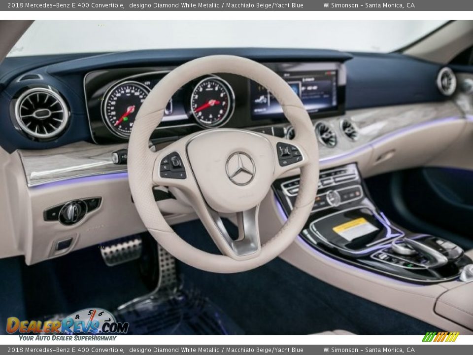 Dashboard of 2018 Mercedes-Benz E 400 Convertible Photo #20