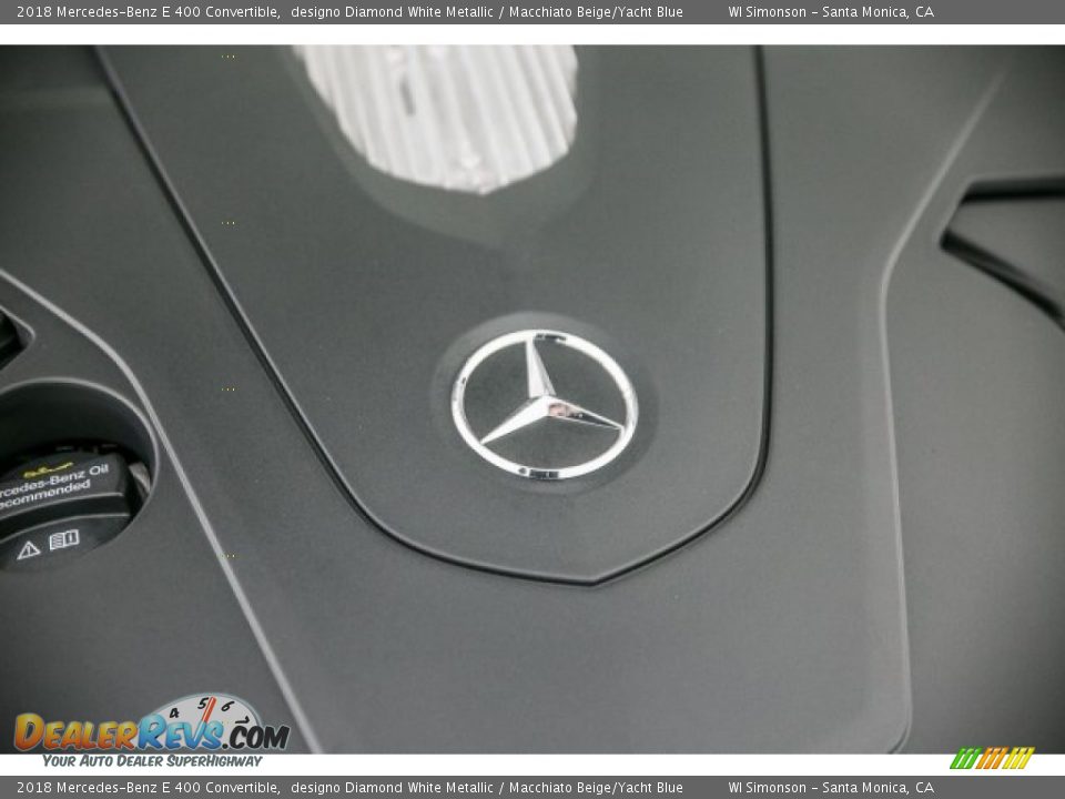 2018 Mercedes-Benz E 400 Convertible designo Diamond White Metallic / Macchiato Beige/Yacht Blue Photo #30
