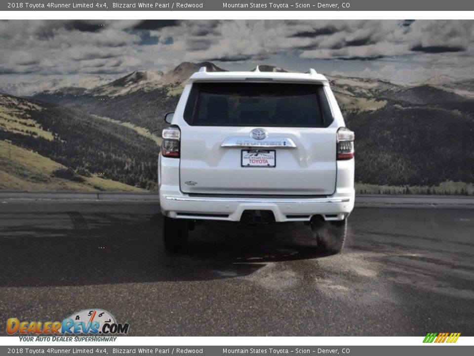 2018 Toyota 4Runner Limited 4x4 Blizzard White Pearl / Redwood Photo #4