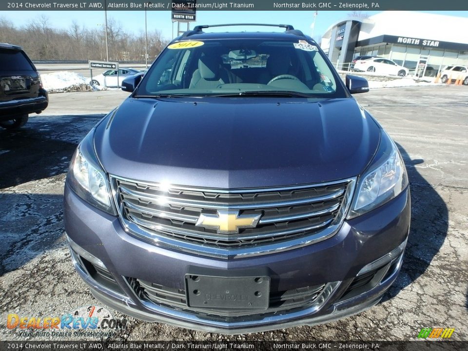 2014 Chevrolet Traverse LT AWD Atlantis Blue Metallic / Dark Titanium/Light Titanium Photo #2