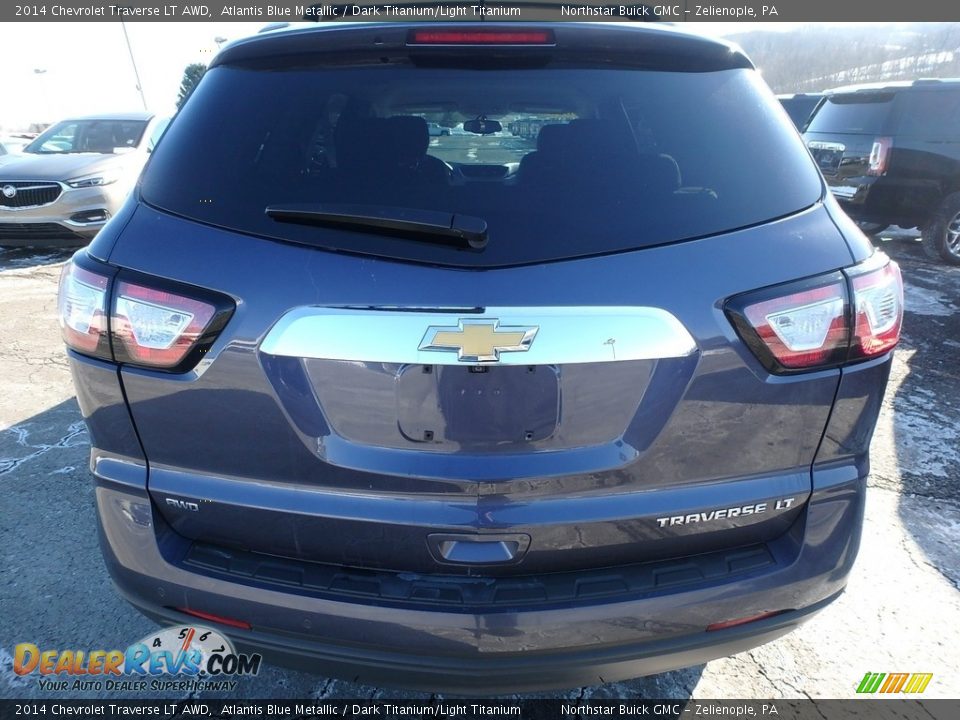 2014 Chevrolet Traverse LT AWD Atlantis Blue Metallic / Dark Titanium/Light Titanium Photo #10