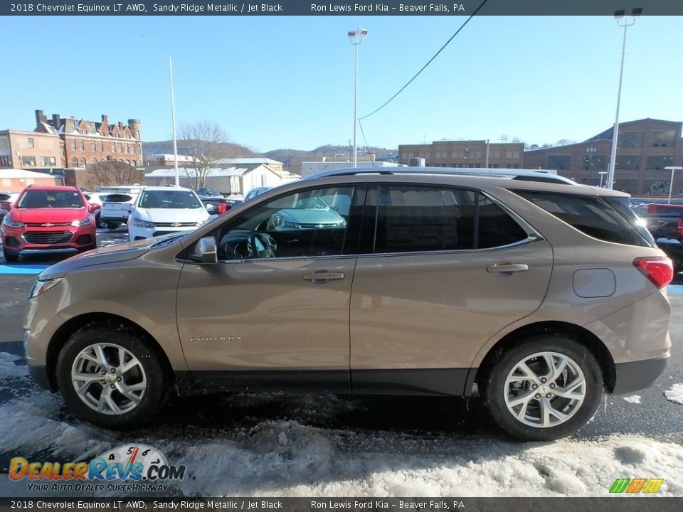 2018 Chevrolet Equinox LT AWD Sandy Ridge Metallic / Jet Black Photo #6