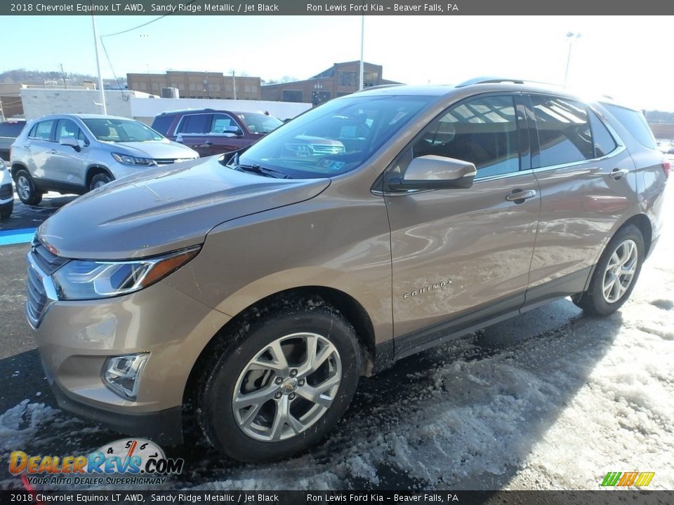 2018 Chevrolet Equinox LT AWD Sandy Ridge Metallic / Jet Black Photo #7