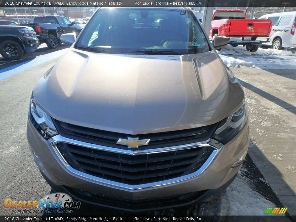 2018 Chevrolet Equinox LT AWD Sandy Ridge Metallic / Jet Black Photo #8