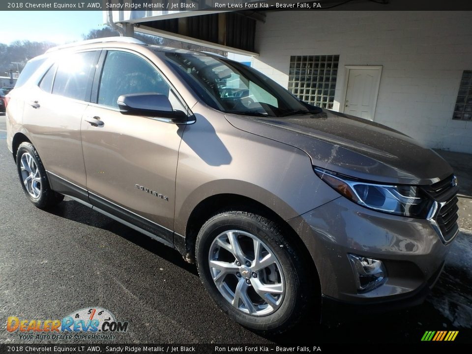 2018 Chevrolet Equinox LT AWD Sandy Ridge Metallic / Jet Black Photo #9