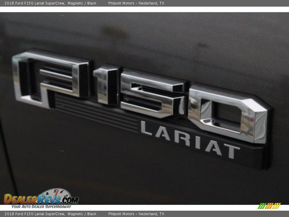 2018 Ford F150 Lariat SuperCrew Magnetic / Black Photo #12
