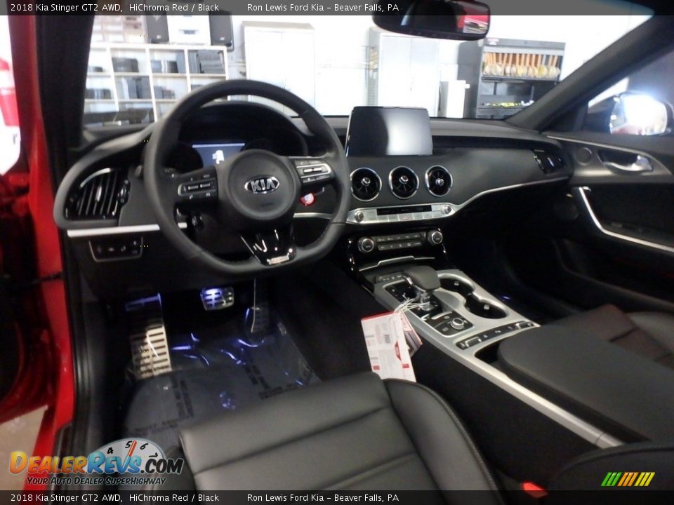 Black Interior - 2018 Kia Stinger GT2 AWD Photo #14
