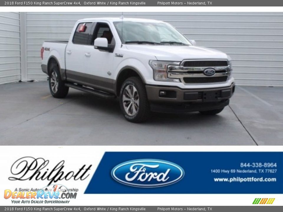 2018 Ford F150 King Ranch SuperCrew 4x4 Oxford White / King Ranch Kingsville Photo #1