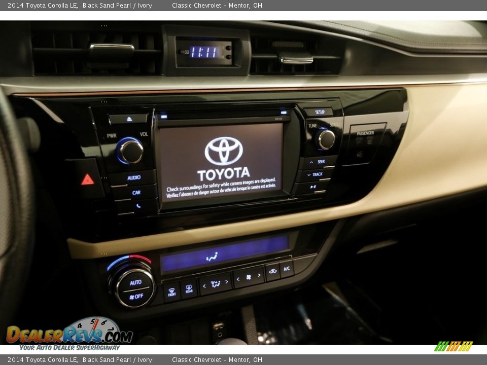 2014 Toyota Corolla LE Black Sand Pearl / Ivory Photo #8