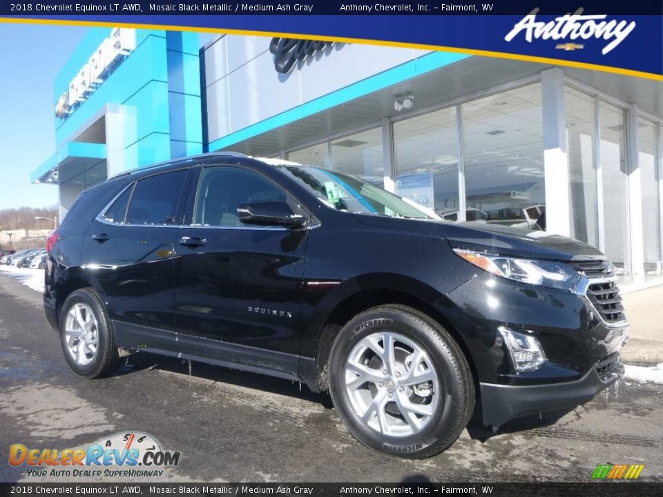 2018 Chevrolet Equinox LT AWD Mosaic Black Metallic / Medium Ash Gray Photo #1