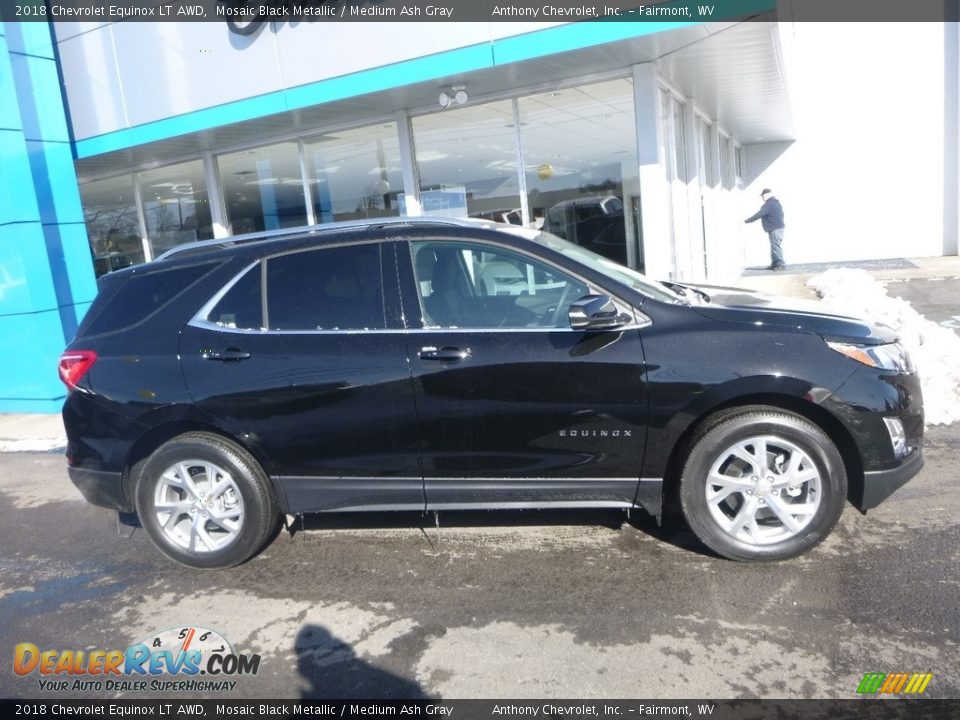 2018 Chevrolet Equinox LT AWD Mosaic Black Metallic / Medium Ash Gray Photo #3