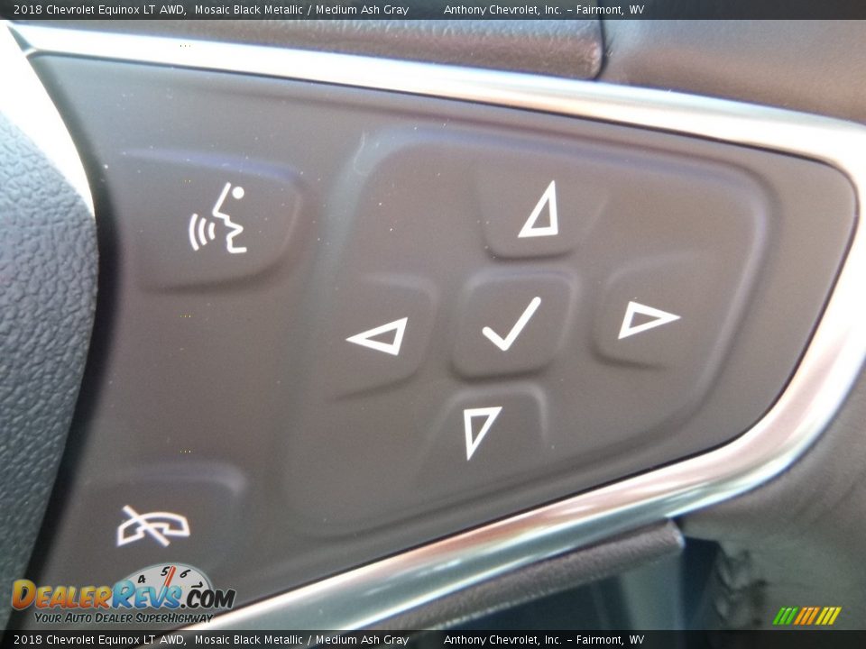 2018 Chevrolet Equinox LT AWD Mosaic Black Metallic / Medium Ash Gray Photo #18