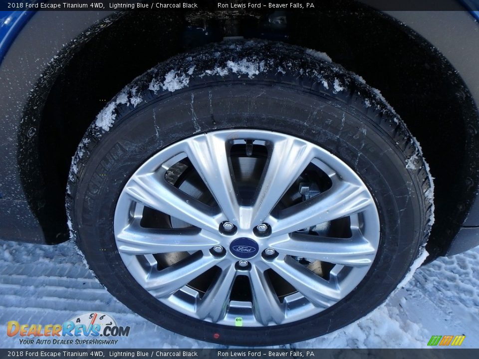 2018 Ford Escape Titanium 4WD Lightning Blue / Charcoal Black Photo #2