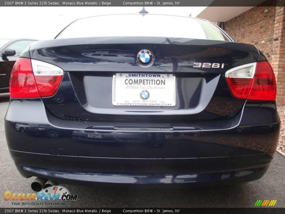2007 BMW 3 Series 328i Sedan Monaco Blue Metallic / Beige Photo #5