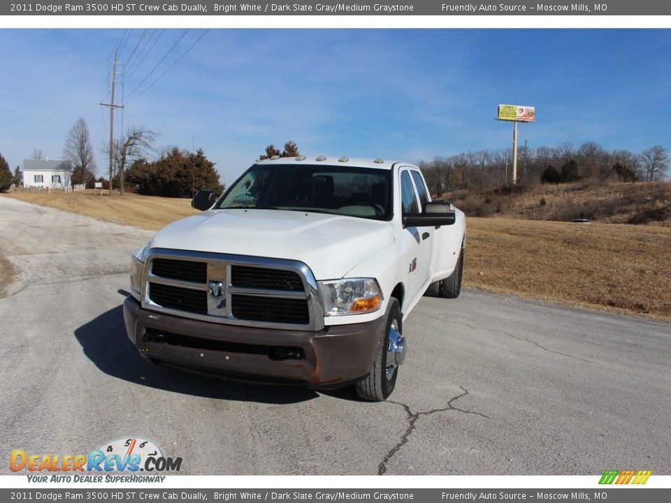 2011 Dodge Ram 3500 HD ST Crew Cab Dually Bright White / Dark Slate Gray/Medium Graystone Photo #5