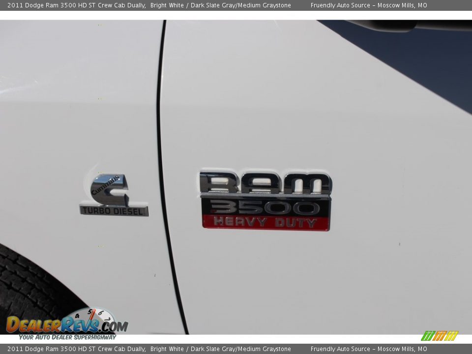 2011 Dodge Ram 3500 HD ST Crew Cab Dually Bright White / Dark Slate Gray/Medium Graystone Photo #7