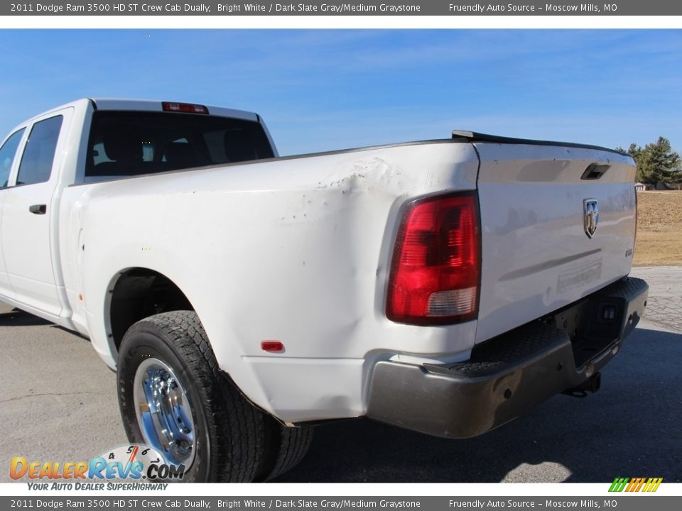 2011 Dodge Ram 3500 HD ST Crew Cab Dually Bright White / Dark Slate Gray/Medium Graystone Photo #8