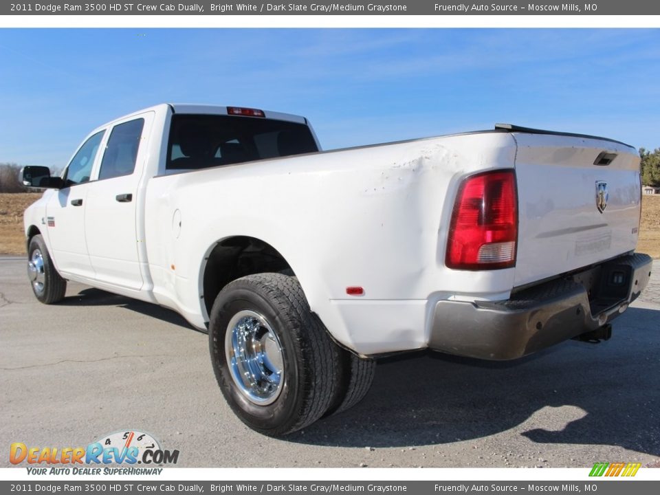 2011 Dodge Ram 3500 HD ST Crew Cab Dually Bright White / Dark Slate Gray/Medium Graystone Photo #9
