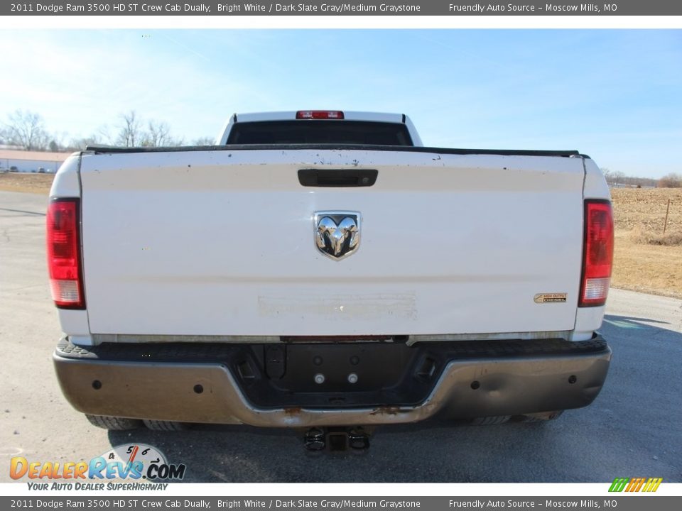 2011 Dodge Ram 3500 HD ST Crew Cab Dually Bright White / Dark Slate Gray/Medium Graystone Photo #10