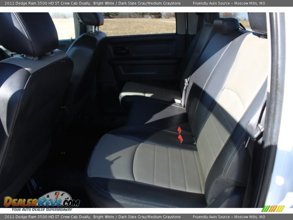 2011 Dodge Ram 3500 HD ST Crew Cab Dually Bright White / Dark Slate Gray/Medium Graystone Photo #11