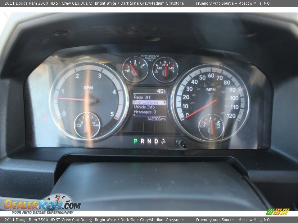 2011 Dodge Ram 3500 HD ST Crew Cab Dually Bright White / Dark Slate Gray/Medium Graystone Photo #15