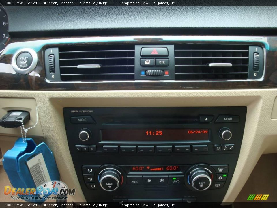 2007 BMW 3 Series 328i Sedan Monaco Blue Metallic / Beige Photo #13