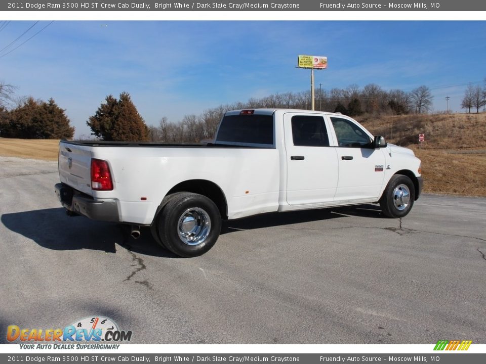 2011 Dodge Ram 3500 HD ST Crew Cab Dually Bright White / Dark Slate Gray/Medium Graystone Photo #30