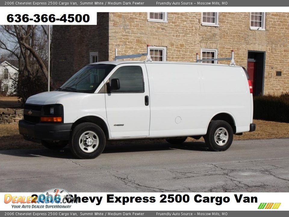 2006 Chevrolet Express 2500 Cargo Van Summit White / Medium Dark Pewter Photo #1