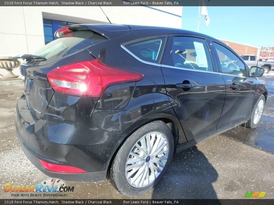 2018 Ford Focus Titanium Hatch Shadow Black / Charcoal Black Photo #2