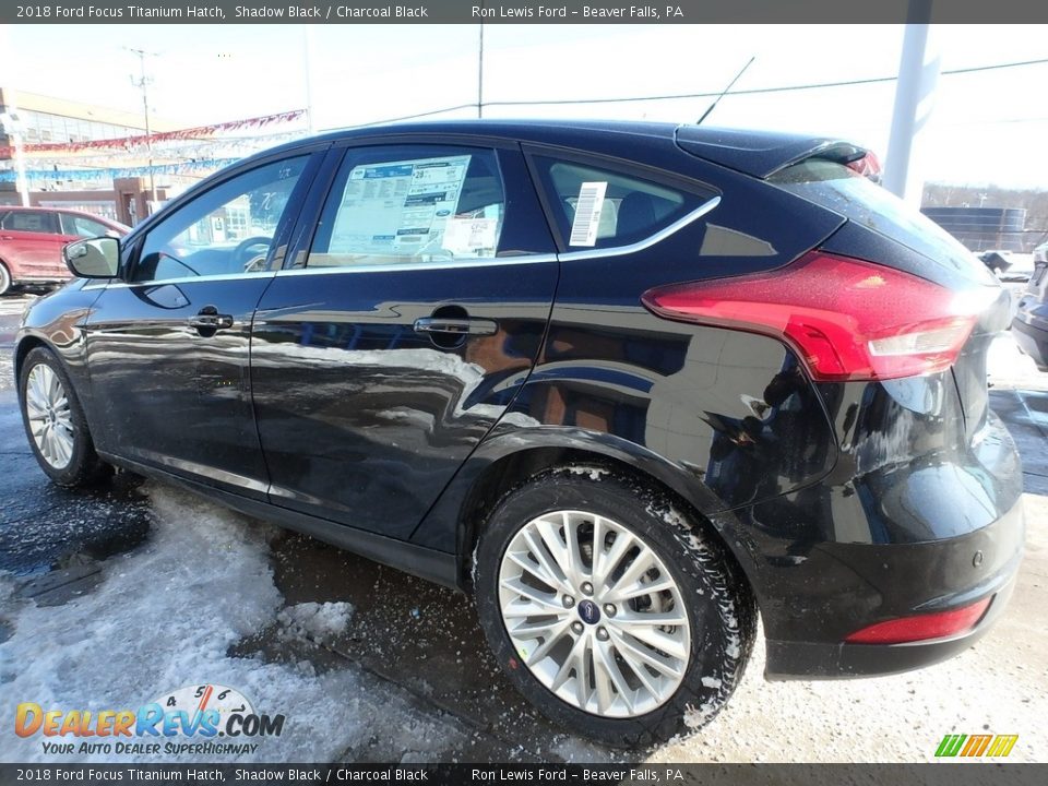 2018 Ford Focus Titanium Hatch Shadow Black / Charcoal Black Photo #5