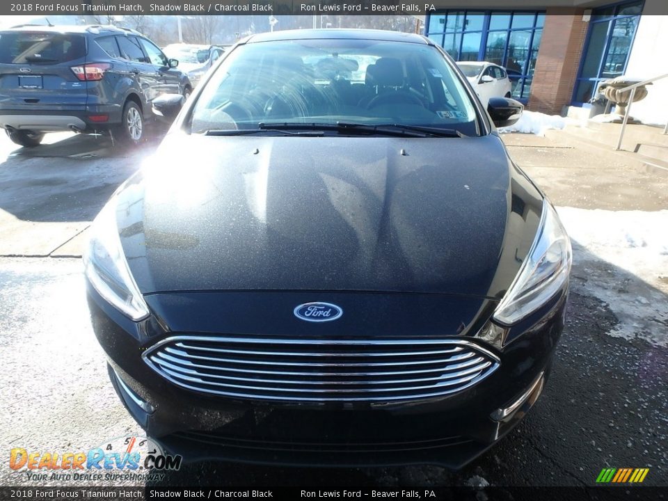 2018 Ford Focus Titanium Hatch Shadow Black / Charcoal Black Photo #8