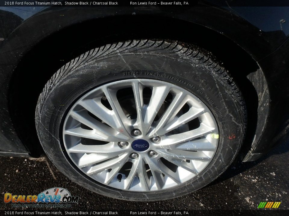 2018 Ford Focus Titanium Hatch Shadow Black / Charcoal Black Photo #10