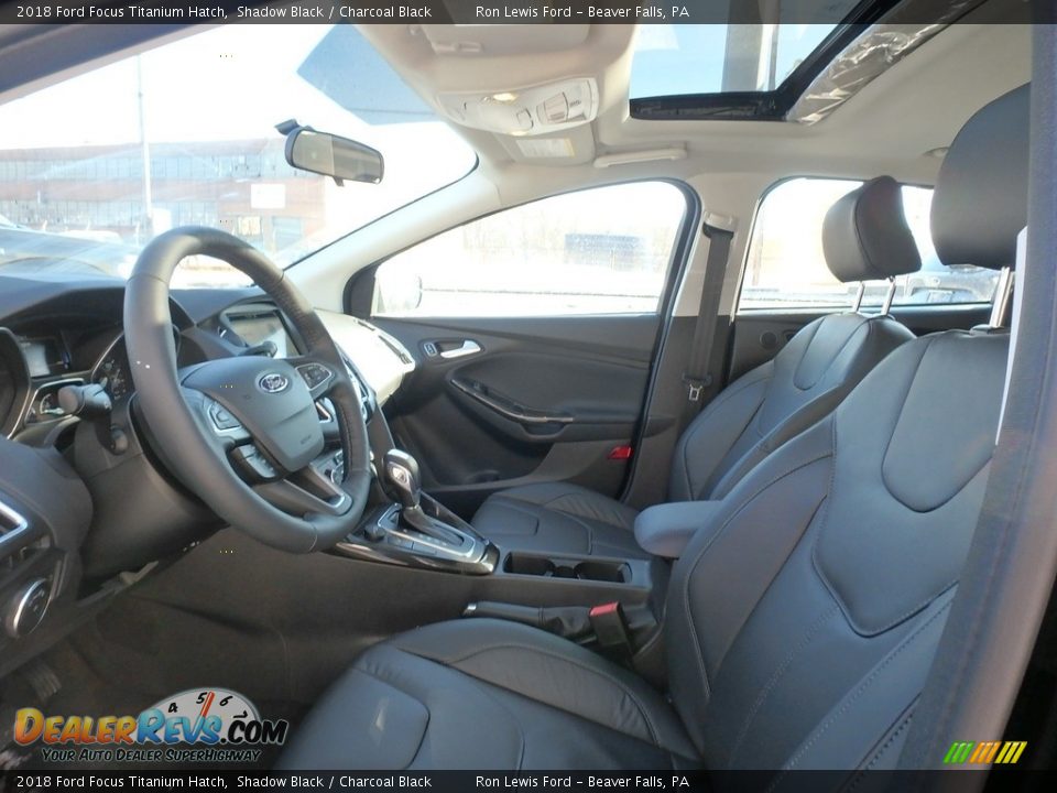 2018 Ford Focus Titanium Hatch Shadow Black / Charcoal Black Photo #11