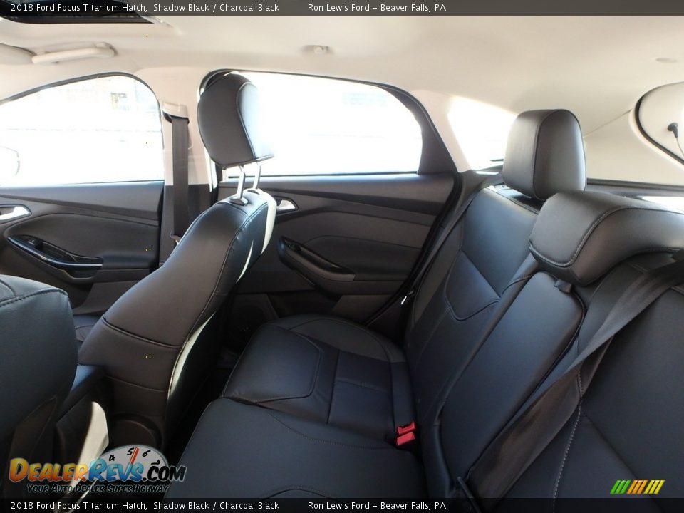 2018 Ford Focus Titanium Hatch Shadow Black / Charcoal Black Photo #12