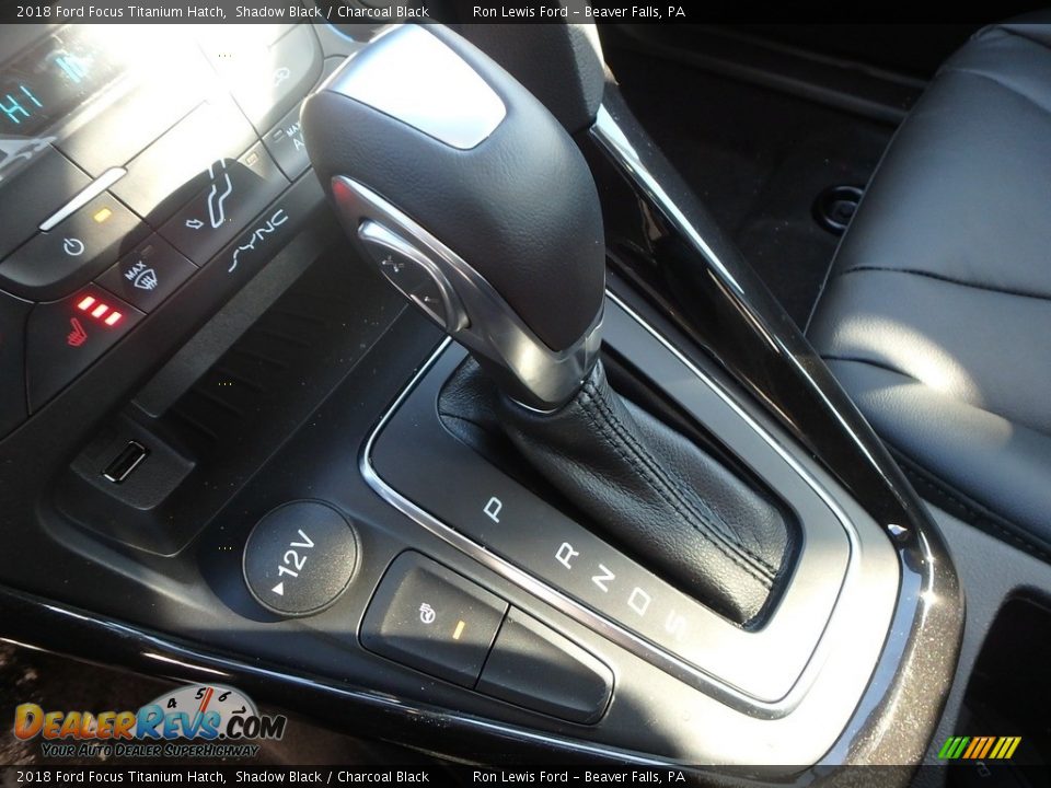 2018 Ford Focus Titanium Hatch Shadow Black / Charcoal Black Photo #18
