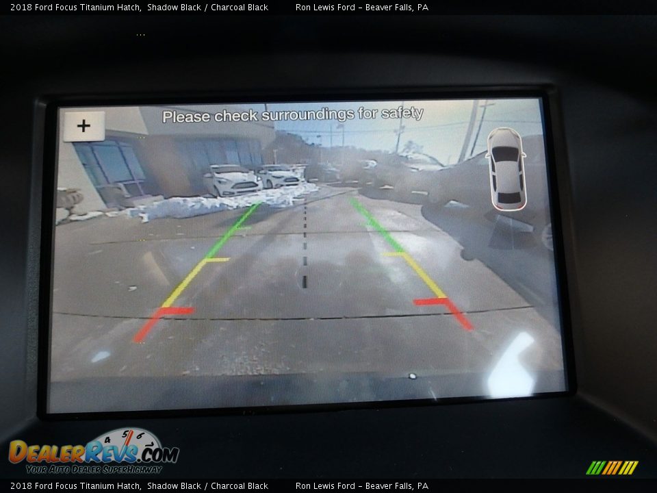 2018 Ford Focus Titanium Hatch Shadow Black / Charcoal Black Photo #19