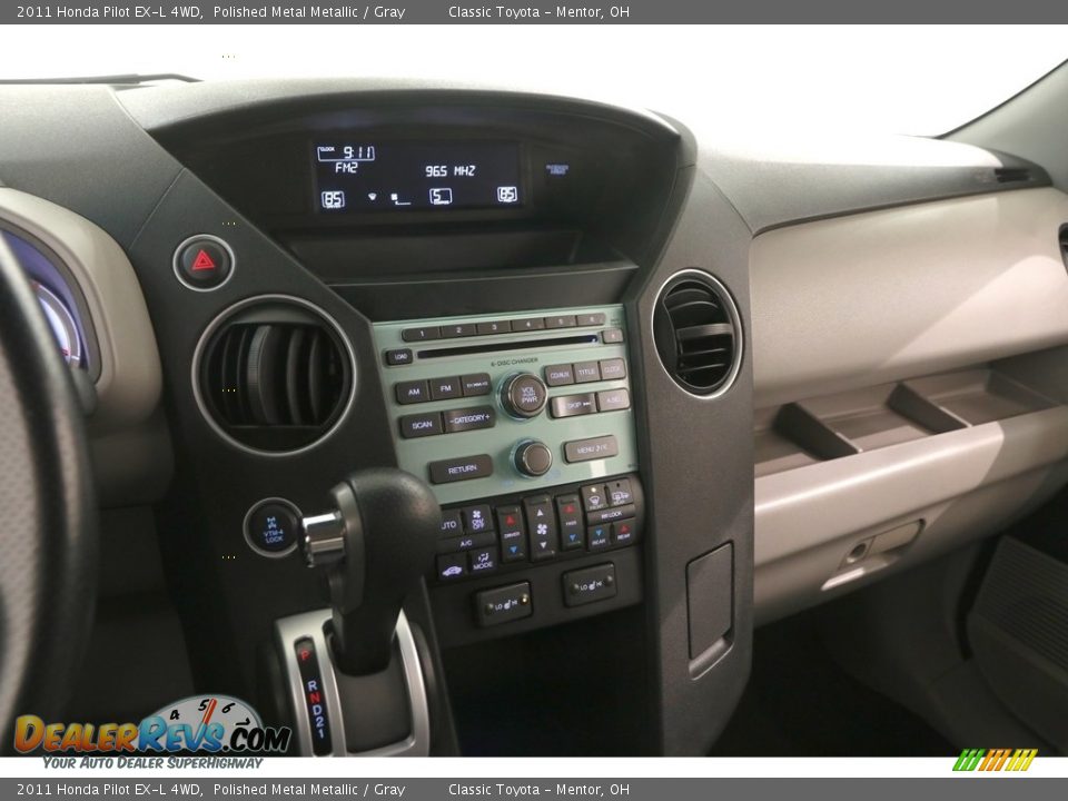 2011 Honda Pilot EX-L 4WD Polished Metal Metallic / Gray Photo #10