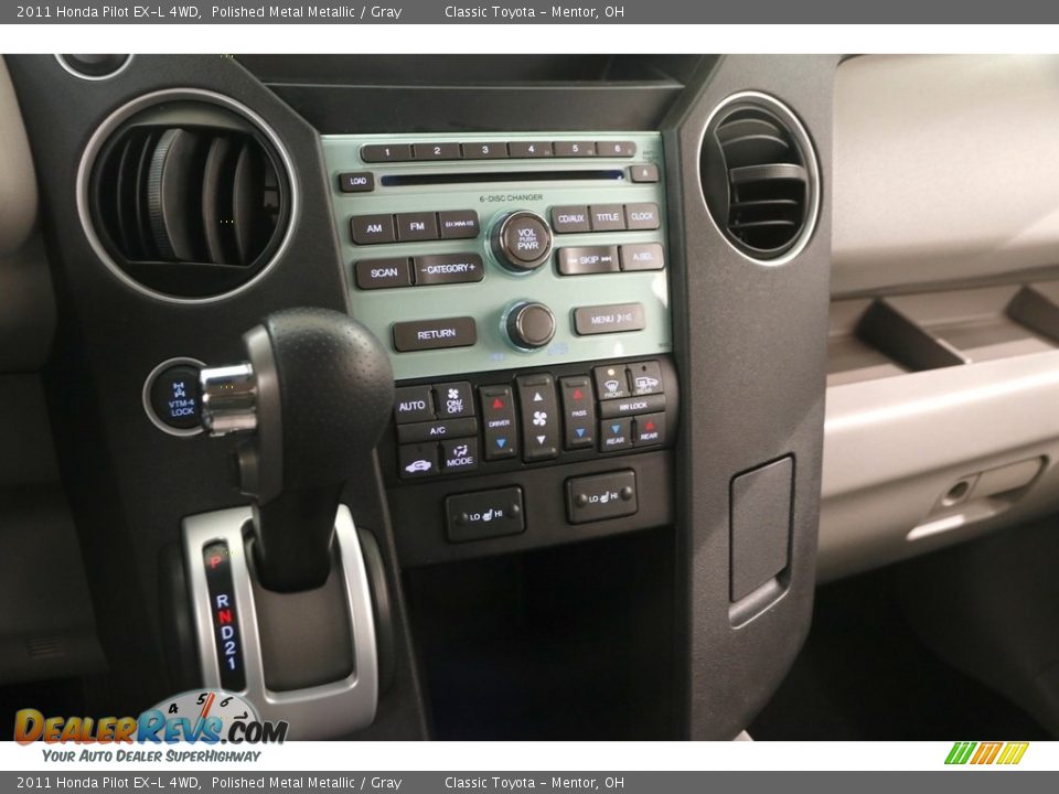 2011 Honda Pilot EX-L 4WD Polished Metal Metallic / Gray Photo #11