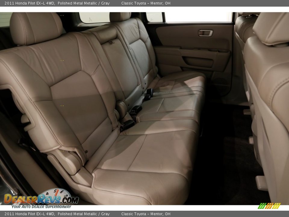 2011 Honda Pilot EX-L 4WD Polished Metal Metallic / Gray Photo #15